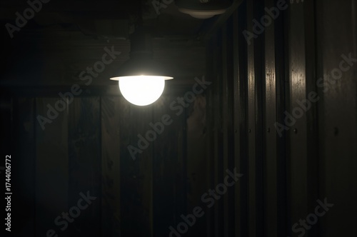 Lone Illumination Amidst Da...