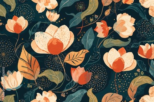 Seamless ornamental tile de...