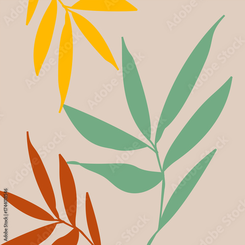 seamless pattern with leaves