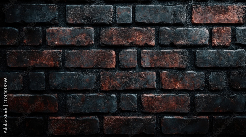 Obraz premium Dark Brick Wall Texture (3)