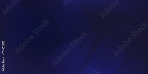 Modern gradient lines hexagon pattern. Futuristic technology concept art simple