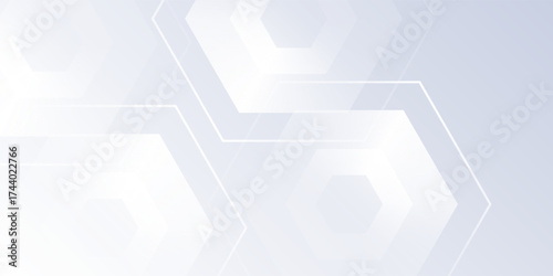 Art white background with gradient color and artistic dynamic hexagon art modern design