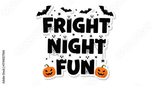 Fright Night Fun: Spooky vibes for a night of thrilling adventure and spirited festivities, capturing the essence of Halloween excitement!