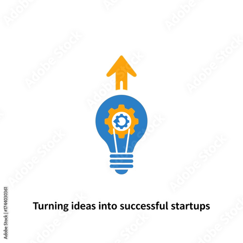 Conceptual illustration depicting innovation, strategic development, and the accelerated growth of new businesses and ventures toward success