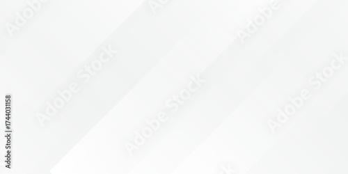 Foto White and blue modern abstract wide banner with geometric shapes