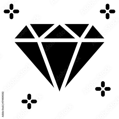 Quality  icon glyph style vector illustration