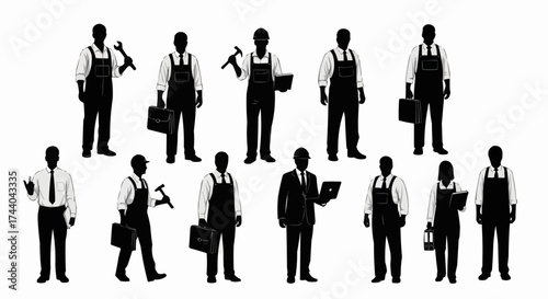 business people silhouettes