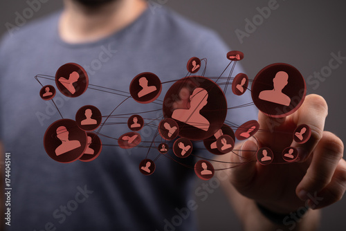 Illustration of a man's han...