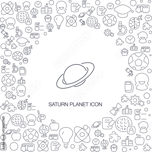 Saturn Planet Icon