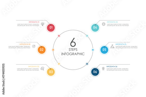 Business processes. Timeline infographic with 3, steps, options. Vector graphics.