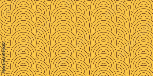 Seamless Asian background pattern. Premium autumn oriental design. Abstract geometric wavy lines and curved waves. Traditional Japanese vintage ornament. Eps10