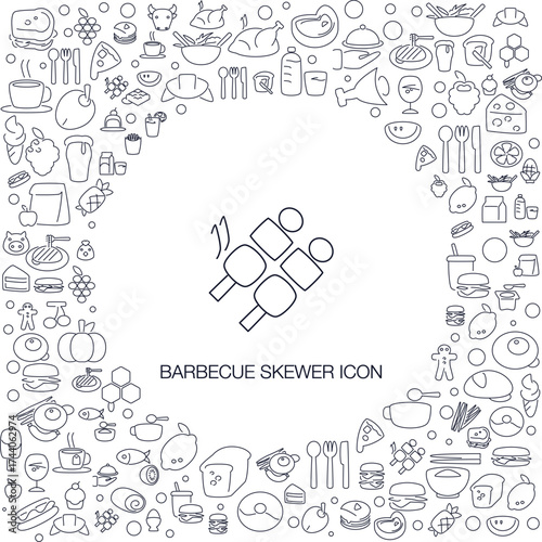 Barbecue Skewer Icon