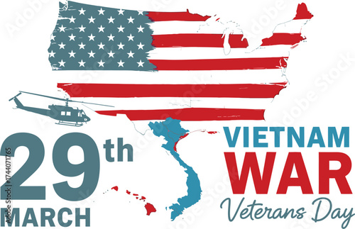Vietnam war veterans day march th patriotic usa celebration