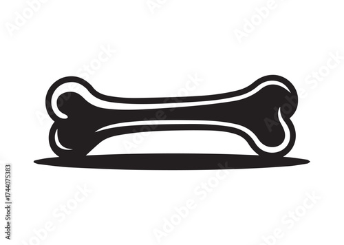 Bone icon, Bone solid vector design