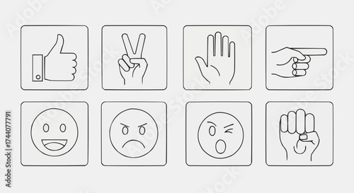 restaurant icon set