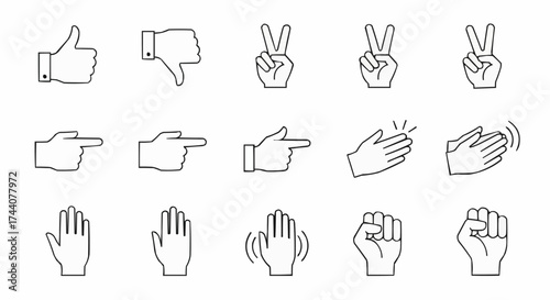 hand gestures set