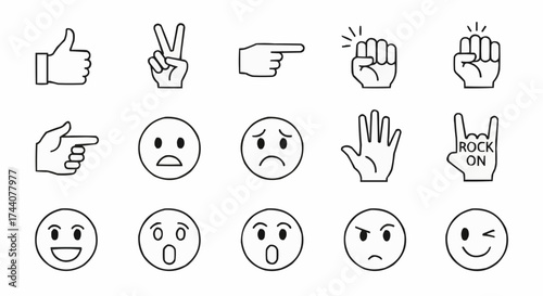hand drawn icons