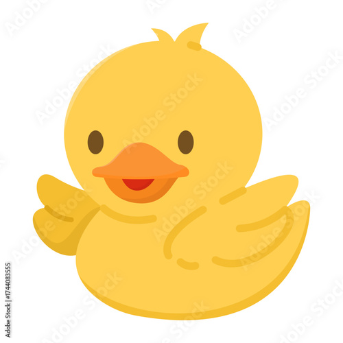 cartoon little chicken vector illustration