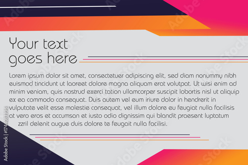 Abstract background with place holder for text