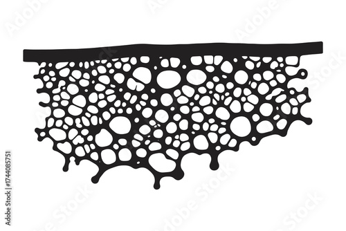 Abstract organic net pattern