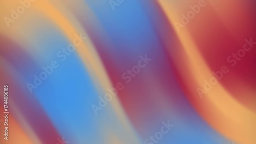 Vibrant gradient waves flow in mesmerizing blue, orange, and pink hues - perfect for modern digital backgrounds and dynamic brand presentations.