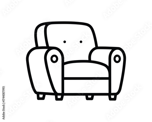 Armchair Icon Outline
