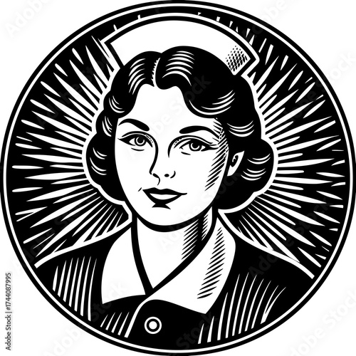 Nurse Vector Illustration | Medical Healthcare Worker Clipart Design