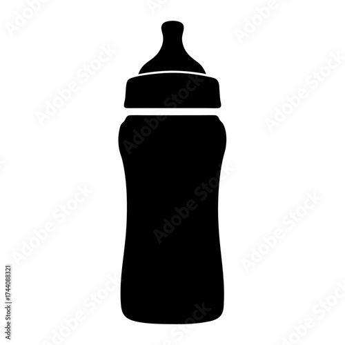 Vector art of baby bottle icon simple vector illustration of a baby bottle, suitable for baby and parenting themes