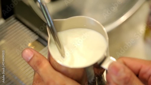 Steaming hot milk is simple