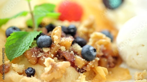 Quinoa Salad with Vanilla Ice Cream