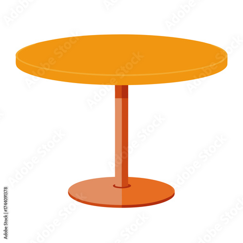 round table isolated on white