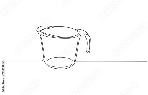 continuous line art drawing Kitchen Classics Glass Measuring Jugs,4