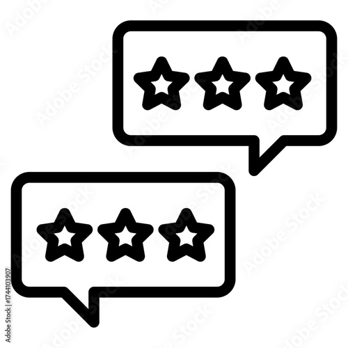 Star rating icon in vector illustration