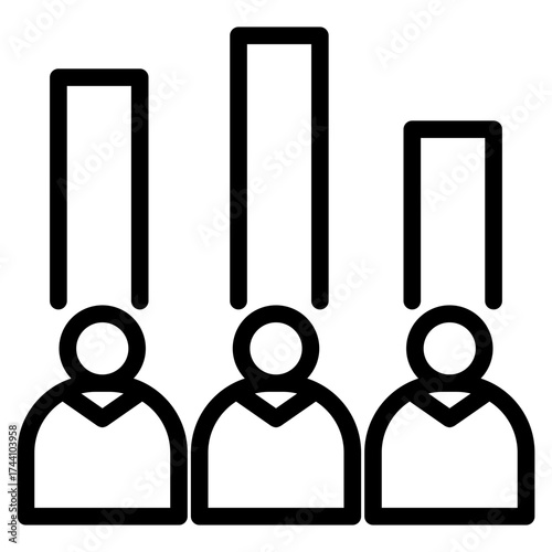 Feedback intensity icon in vector illustration
