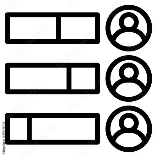 Poll survey icon in vector illustration
