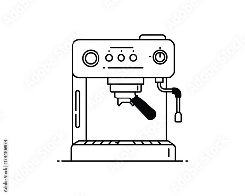 Espresso Machine Line Icon