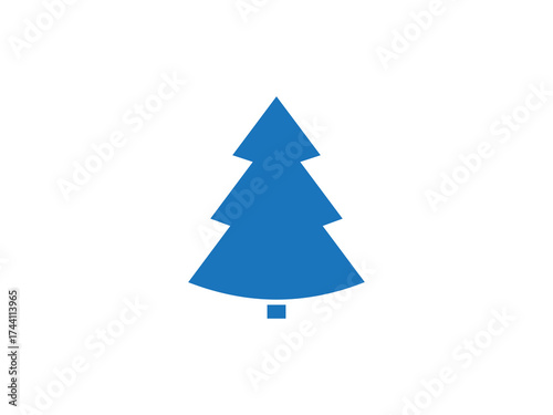 Christmas Tree Icon – Festive Holiday Symbol for Winter and New Year Designs