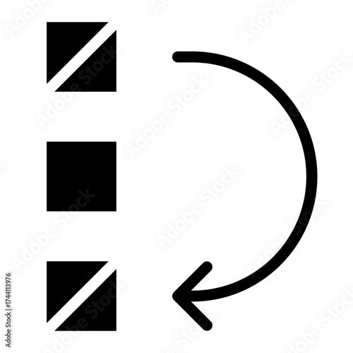 Logistick jump icon glyph style vector illustration
