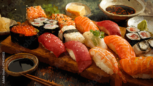 Luxurious Salmon Sushi