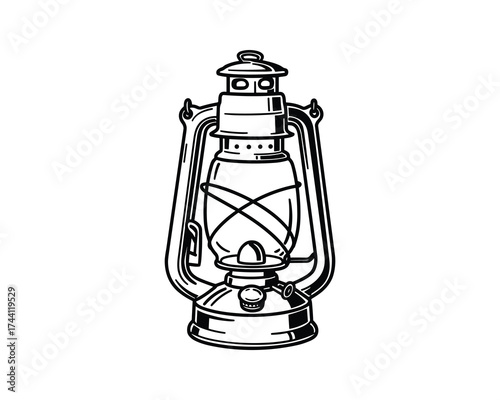 Kerosene lamp vintage lantern