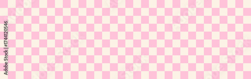 Minimalist Checkerboard Background. White and pink checker pattern with vertical design for a japanese wave and retro bg..