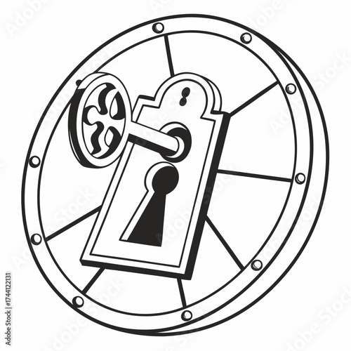 Key in keyhole