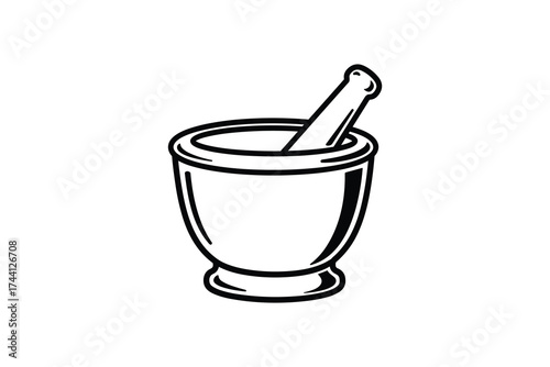 Mortar and pestle for grinding spices