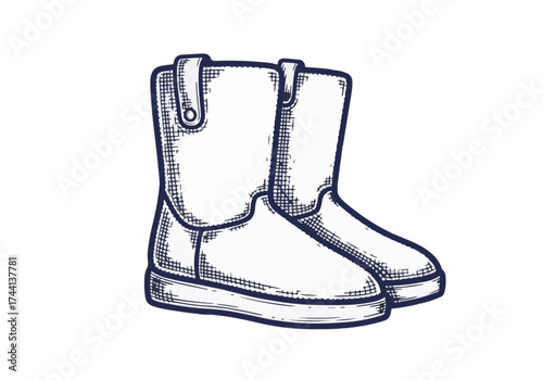 Stylish winter boots with soft lining and sturdy soles, designed for comfort and warmth, perfect for cold weather adventures and outdoor activities