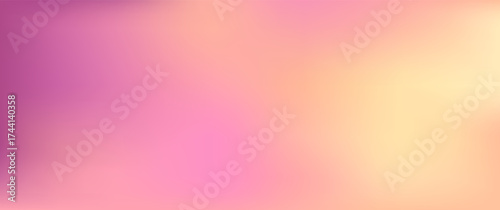 Abstract color gradient autumn background, fall gradation bg. Pink, yellow, purple pattern, blur texture. Smooth colorful poster. Futuristic style frame. Pastel vector illustration