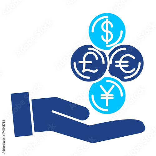 Mutual Fund Simple Vector Icon Collection