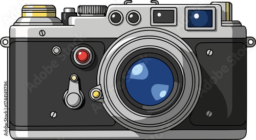cherished keepsake a classic camera embodying nostalgia and the art of visual storytelling, isolated on transparent background