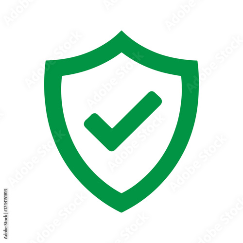 Green shield checkmark icon
