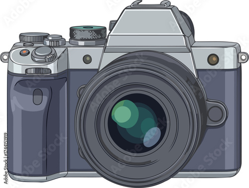 the storytellers eye capturing unforgettable moments with precision and style, isolated on transparent background