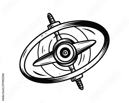 Satellite dish communication antenna